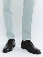 River Island Dark Brown Check Suit Jacket - Image 6 of 6