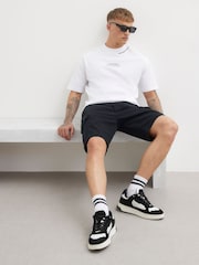 River Island Black RI Timberlake 100% Cotton Cargo Shorts - Image 3 of 3
