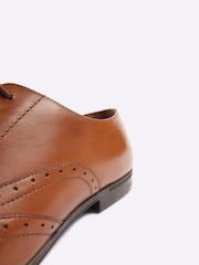 River Island Brown Wide Fit Brogues Shoes - Image 5 of 6