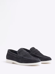 River Island Blue Deconstructed Loafers - Image 2 of 5