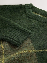 Green Knitted Crew Neck Jumper - Image 3 of 5