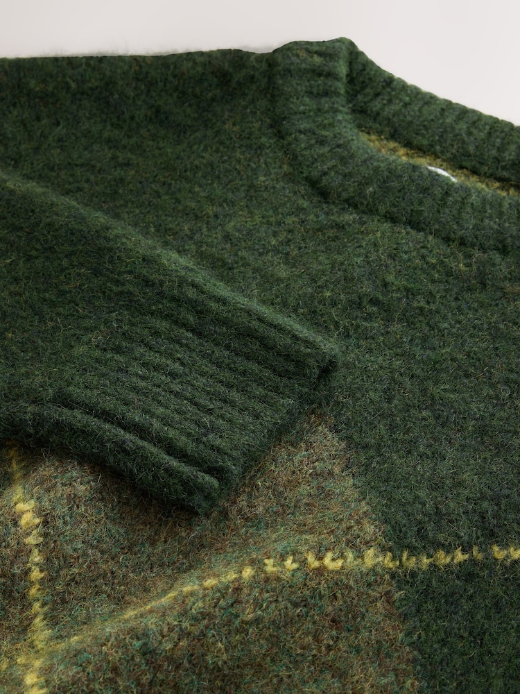 Verde - Knitted Crew Neck Jumper - Imagem 8 de 8