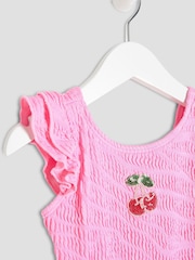 Bañador con diseño adornado de cerezas para niñas de River Island - Imagen 3 de 4