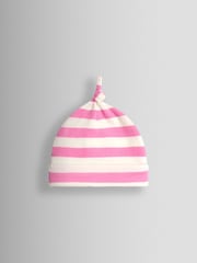 JoJo Maman Bébé Pink Cherry Stripe Hat - Image 3 of 5