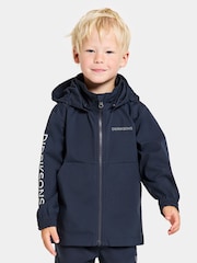 أزرق - Didriksons Kids Blue Hallon Water-Repellent Jacket - صورة 1 من 4