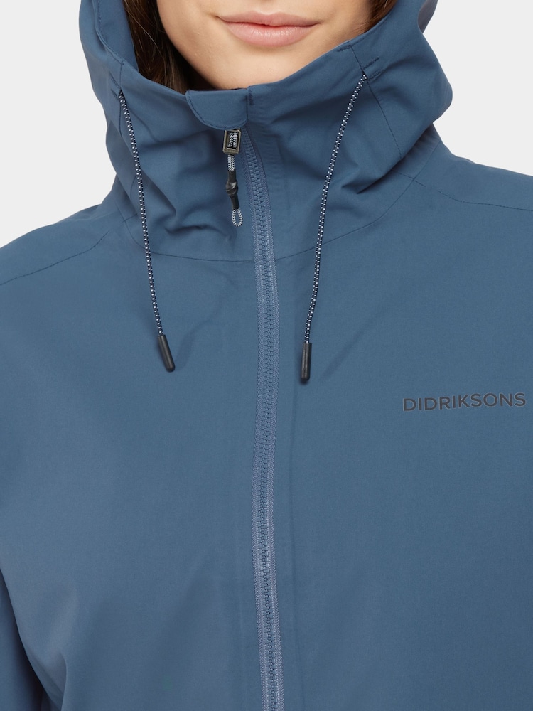 Blau - Didriksons Womens Bea Waterproof Jacket - Bild 5 von 5 Blau - Didriksons Womens Bea Waterproof Jacket - Bild 5 von 5