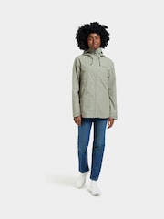 Didriksons Womens Green Tilde Waterproof Jacket - Image 1 of 5