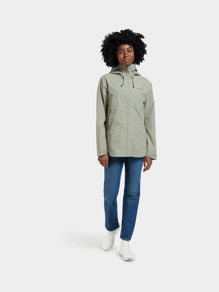 Didriksons Womens Green Tilde Waterproof Jacket - Image 1 of 5