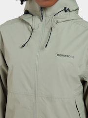 Didriksons Womens Green Tilde Waterproof Jacket - Image 4 of 5