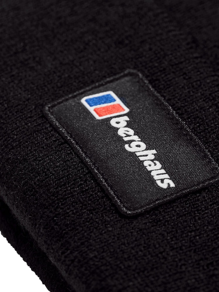 Berghaus Black Logo Recognition Beanie - Image 4 of 4