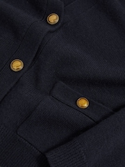 Mornarica - Reiss Mila Wool-Cashmere Button Cardigan - Slika 6 iz 6
