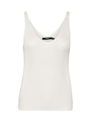 VERO MODA White Knitted Vest Cami Top - Image 5 of 5