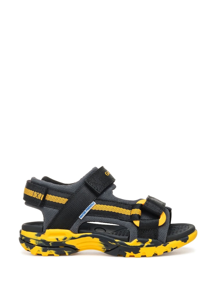 Geox Boys J Borealis Black Sandals - Image 1 of 4 Geox Boys J Borealis Black Sandals - Image 1 of 4