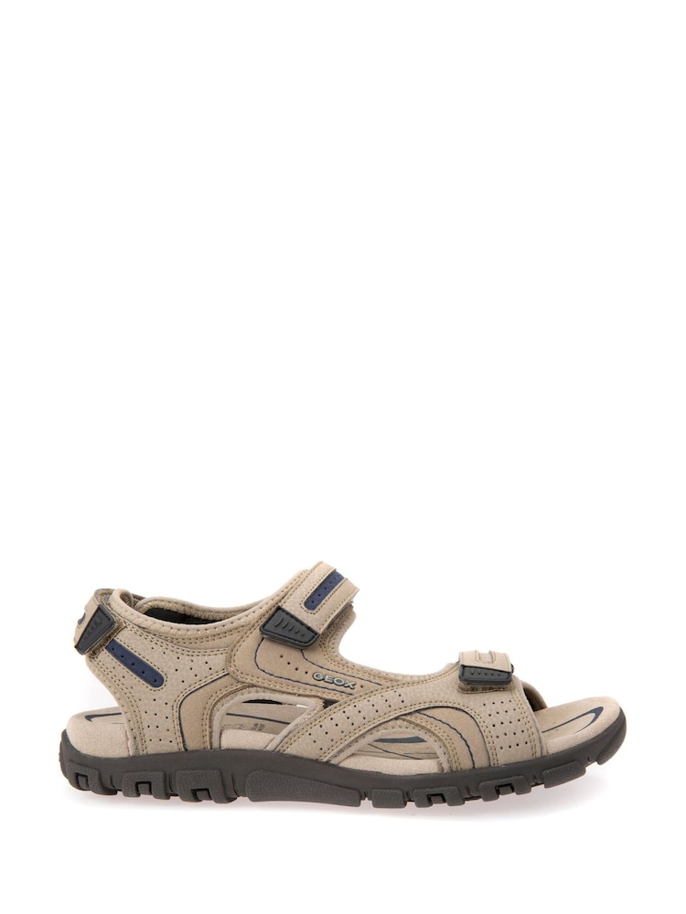 Geox Brown Uomo Strada Sandals - Image 1 of 4