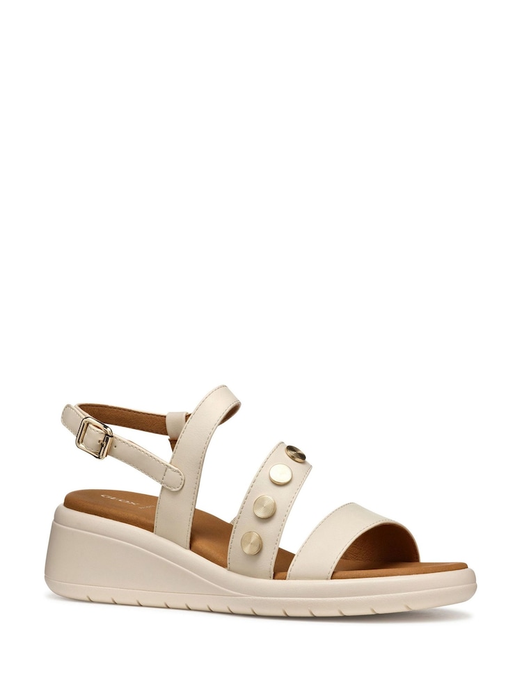Geox D Meliconia White Sandals - Image 2 of 4