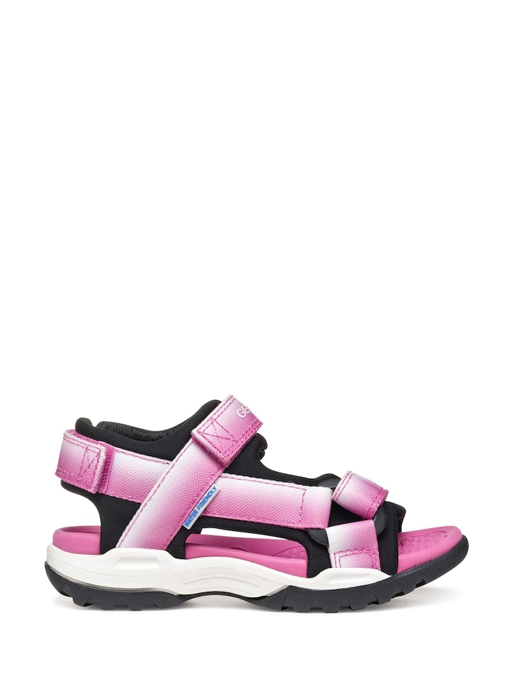Geox Girls Pink J Borealis Sandals - Image 1 of 4