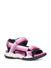 Geox Girls Pink J Borealis Sandals - Image 2 of 4