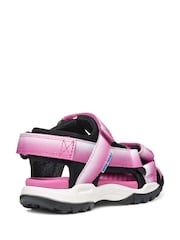 Geox Girls Pink J Borealis Sandals - Image 3 of 4