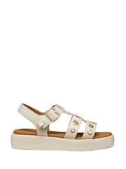 Geox D Camalei White Sandals - Image 1 of 4