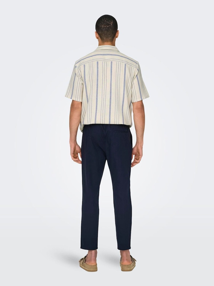 Azul - Calça de moletom com corte afunilado e comprimento até o tornozelo Only & Sons - Imagem 2 de 6