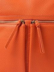Oliver Bonas Orange Large Anie Multi Pocket Backpack - Image 6 of 8