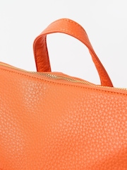 Oliver Bonas Orange Large Anie Multi Pocket Backpack - Image 7 of 8