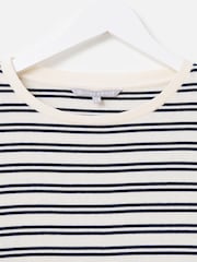 Oliver Bonas Striped Ruched Sleeve Top - Изображение 3 из 5