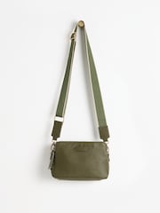 Oliver Bonas Green Isla Cross-Body Bag - Image 1 of 7
