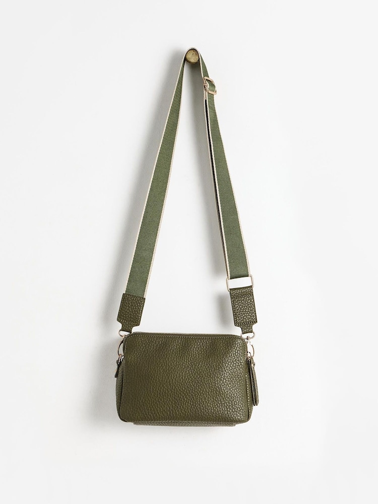 Oliver Bonas Green Isla Cross-Body Bag - Image 2 of 7
