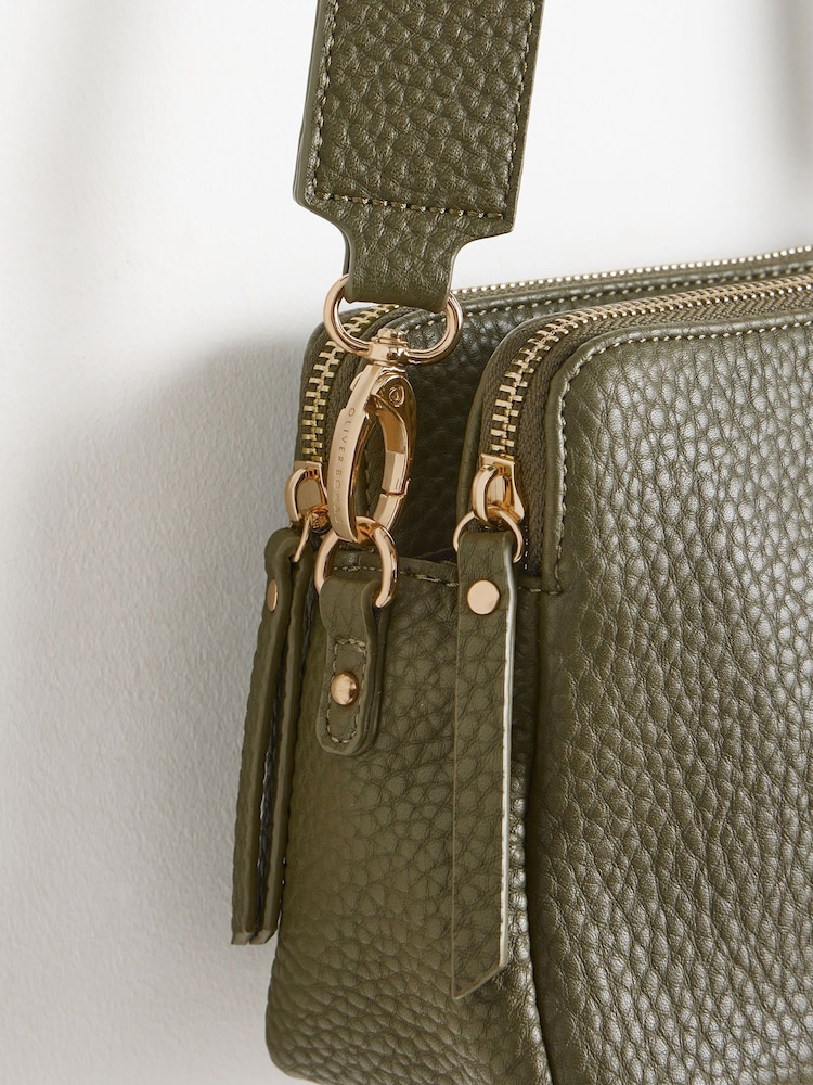 Oliver Bonas Green Isla Cross-Body Bag - Image 6 of 7