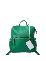 Oliver Bonas Green Imalie Curved Top Sage Green Backpack - Image 1 of 1