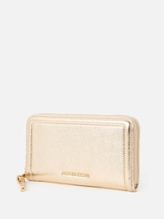 Oliver Bonas Gold Maddie Zip Around Purse - Image 2 of 5