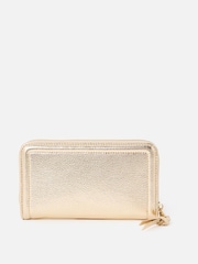 Oliver Bonas Gold Maddie Zip Around Purse - Image 3 of 5