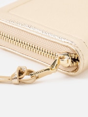 Oliver Bonas Gold Maddie Zip Around Purse - Image 4 of 5