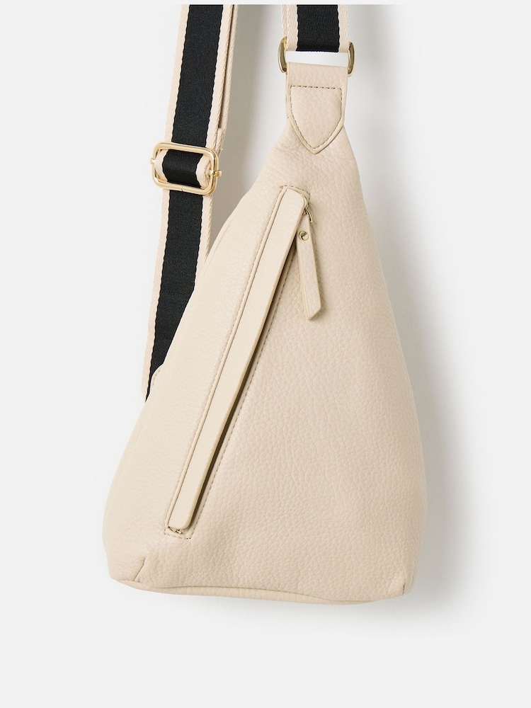 Oliver Bonas Cream Brooke Cream Cross-Body Belt Bag - Image 2 of 6 Oliver Bonas Cream Brooke Cream Cross-Body Belt Bag - Image 2 of 6