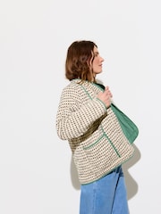 Oliver Bonas White Spotty Quilted Jacket - Image 3 of 8