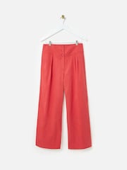 Oliver Bonas Blue Basque Wide Leg Regular Trousers - Image 3 of 8
