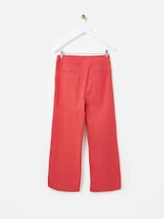Oliver Bonas Blue Basque Wide Leg Regular Trousers - Image 4 of 8