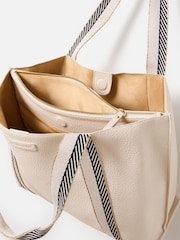 Oliver Bonas Cream Emma Stripe Tote Bag - Image 6 of 6