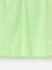 Oliver Bonas Green Embroidered Floral Sleeve 100% Cotton Blouse - Image 5 of 5