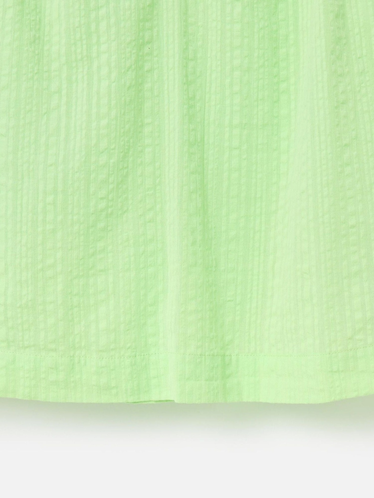Oliver Bonas Green Embroidered Floral Sleeve 100% Cotton Blouse - Image 5 of 5