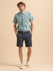 Brakeburn Green Mosaic 100% Cotton Shirt - Image 1 of 6