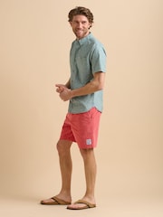 Brakeburn Green Mosaic 100% Cotton Shirt - Image 3 of 6