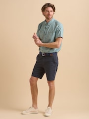 Brakeburn Green Mosaic 100% Cotton Shirt - Image 5 of 6