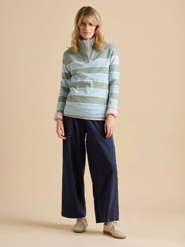 Brakeburn Green Shoreline Meadow Quarter Zip Sweatshirt - Image 2 of 6