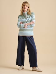 Brakeburn Green Shoreline Meadow Quarter Zip Sweatshirt - Image 4 of 6