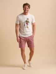 Natur - Brakeburn Seagul 100% Cotton T-Shirt - Bild 5 von 5