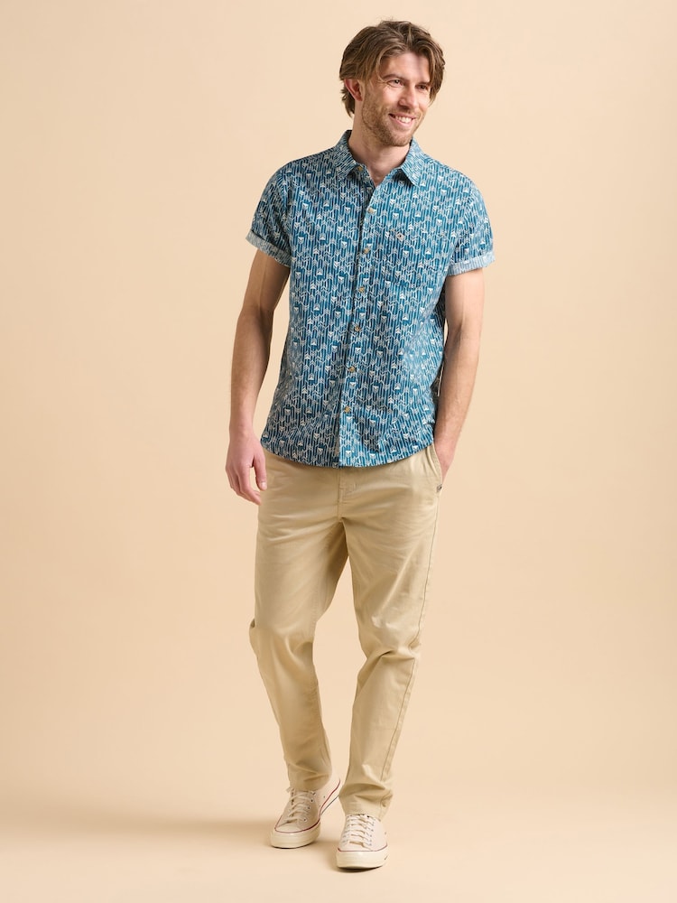 Brakeburn Blue Arrows 100% Cotton Shirt - Image 1 of 6