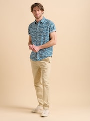 Brakeburn Blue Arrows 100% Cotton Shirt - Image 4 of 6