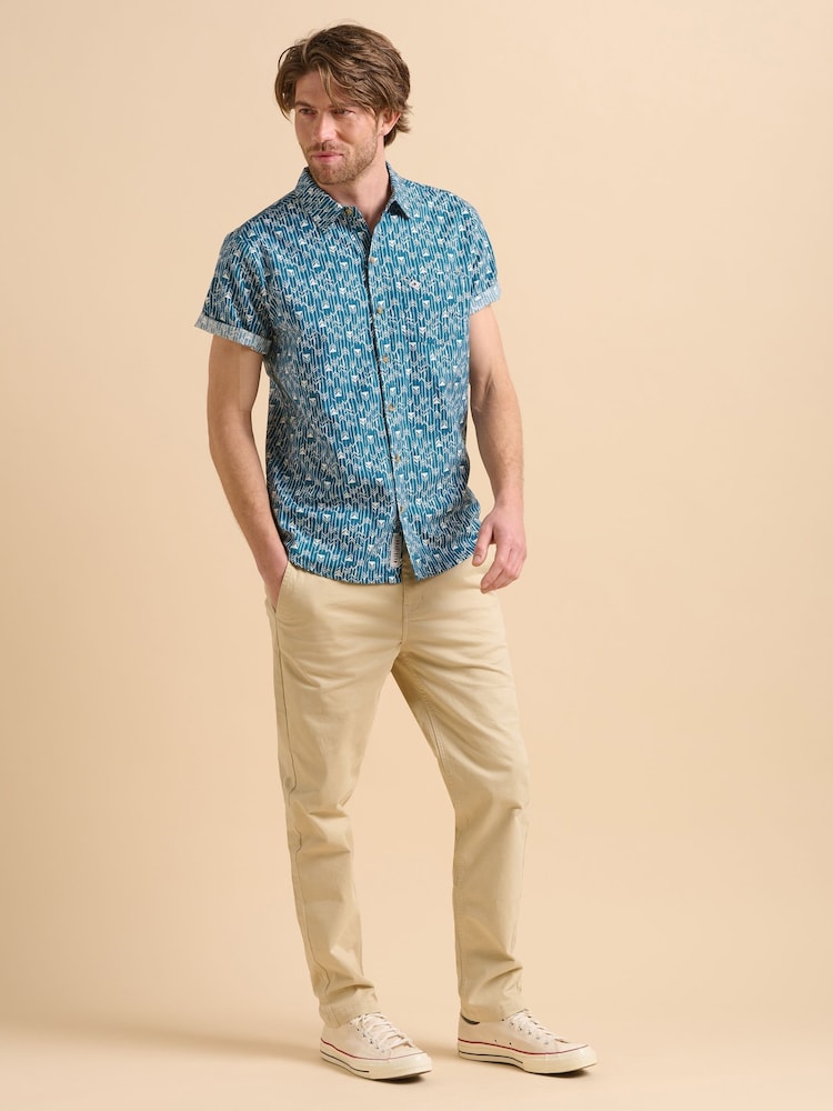 Brakeburn Blue Arrows 100% Cotton Shirt - Image 6 of 6